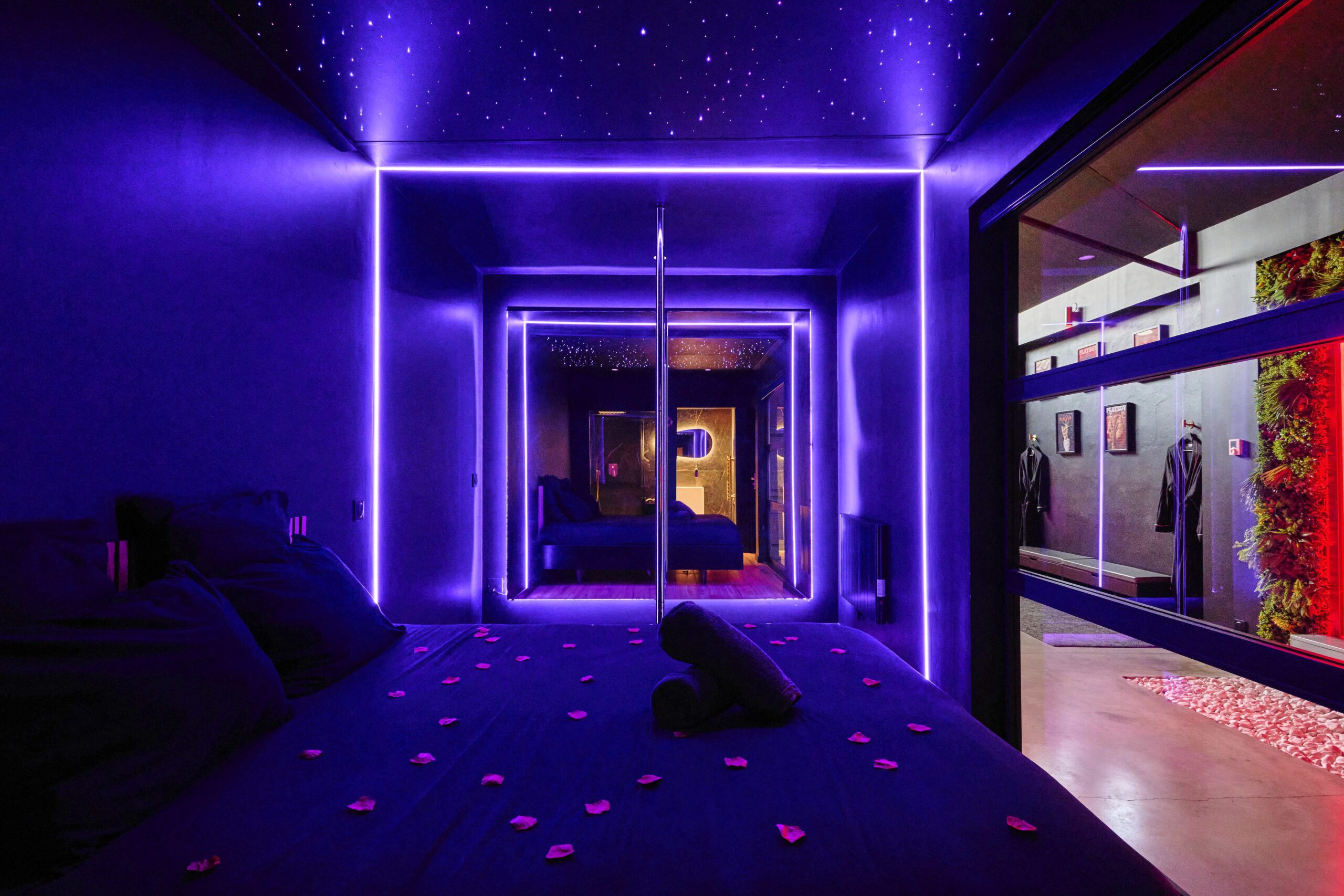 Chambre au plafond étoilé